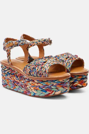 Robert Clergerie Sandalias con plataforma Arty de rafia