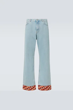 VALENTINO Jeans anchos con jacquard