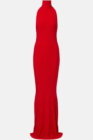 Norma Kamali Vestido de fiesta con cuello halter