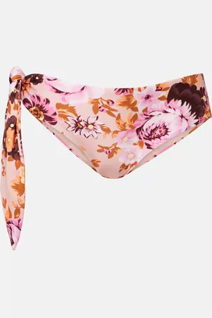 Chloé Chloé Braga de bikini floral de tiro bajo