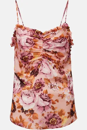 Chloé Chloé Top de seda floral