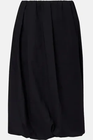 Brunello Cucinelli Falda midi en mezcla de algodón