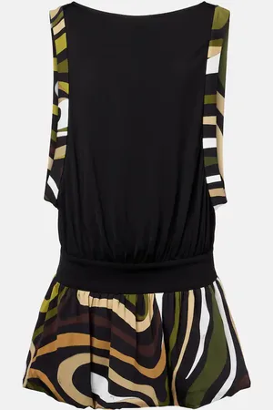 Puccini Vestido corto Marmo de jersey fruncido