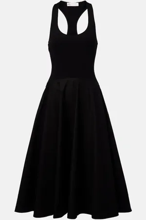 Tory Burch Vestido midi con espalda deportiva