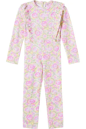 Louise Misha Mono de baño Linette floral con volantes