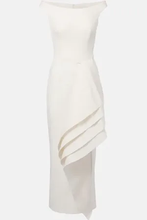 Safiyaa Vestido midi Bree drapeado