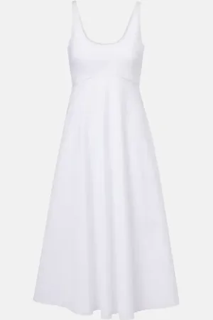 Dorothee Schumacher Vestido midi Poplin Power en mezcla de algodón