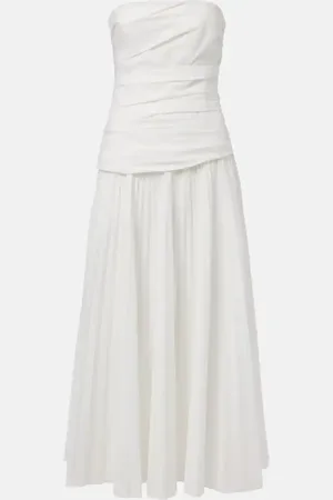 Simkhai Vestido midi Arie en mezcla de algodón