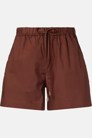 Heidi Klein Shorts Grasse de popelín de algodón
