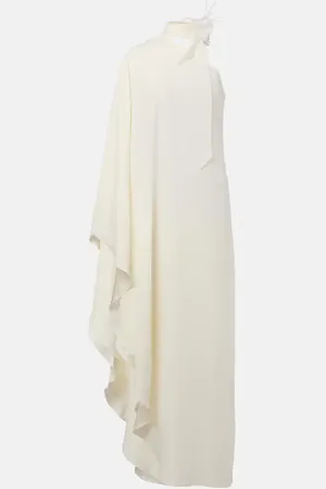 ‎Taller Marmo‎ Vestido largo Bolkan Garden con plumas