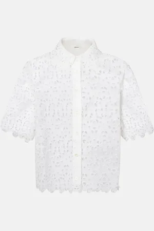 Frame Camisa The Deco Eyelet de algodón