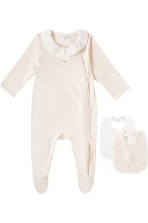 Chloé Chloé Kids Bebé - set de mono y babero de algodón