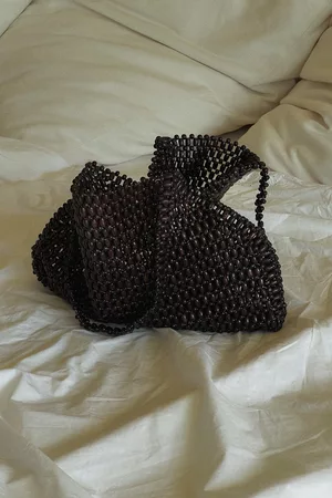 NA-KD Mujer Maletas de cabina - Bolso de bolas efecto madera