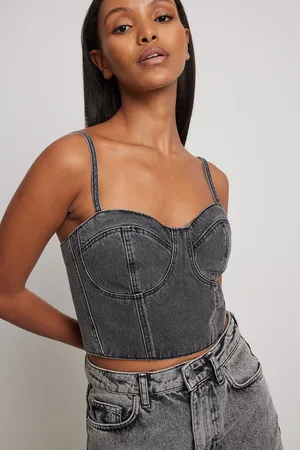 Tops lenceros de vaquero para mujer en rebajas FASHIOLA.es