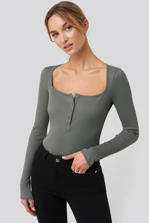 Seamless Long-Sleeve Bodysuit Teddy