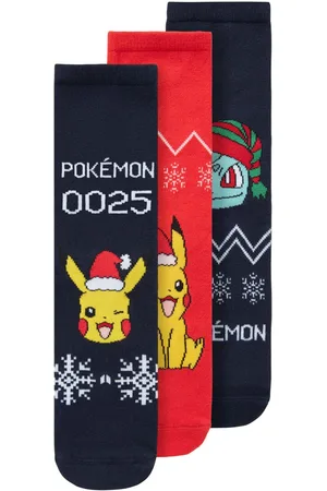 NAME IT Navidad, Paquete De 3 Unidades De Pokémon Calcetines