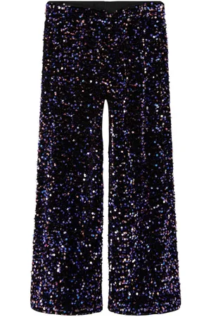 NAME IT Con Lentejuelas, De Pernera Ancha Pantalones