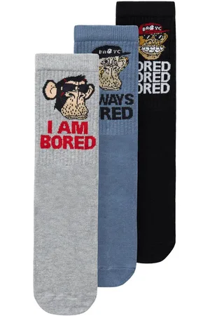 NAME IT Paquete De 3 Unidades De Bored Ape Calcetines
