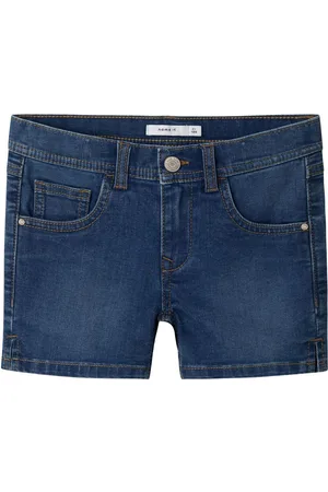 NAME IT Corte Slim Pantalones Cortos Vaqueros