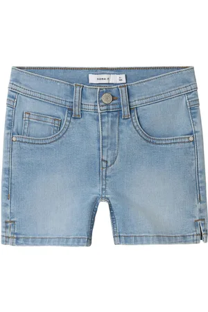 NAME IT Corte Slim Pantalones Cortos Vaqueros