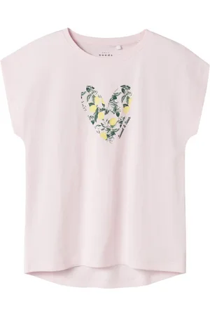NAME IT Diseño Estampado Top De Mangas Casquillo