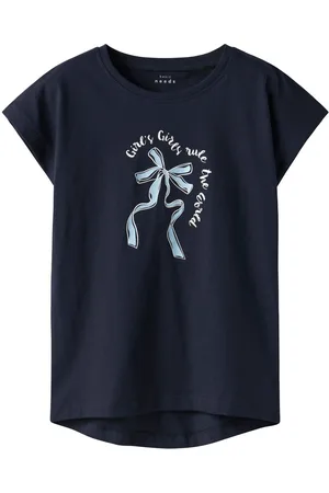 NAME IT Diseño Estampado Top De Mangas Casquillo