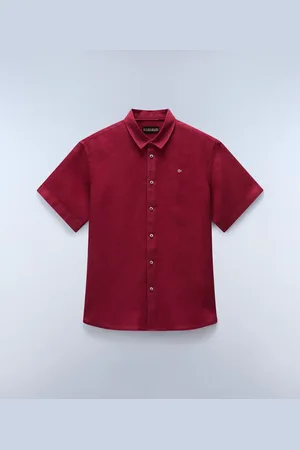 Napapijri Hombre Camisa De Manga Corta Linen - Talla 3XL
