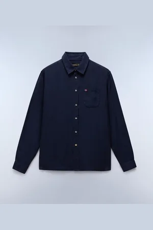 Napapijri Hombre Camisa De Manga Larga Linen - Talla 3XL