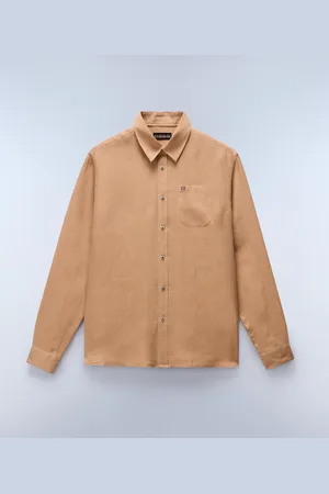 Napapijri Hombre Camisa De Manga Larga Linen - Talla 3XL