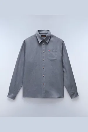 Napapijri Hombre Camisa De Manga Larga Linen - Talla 3XL