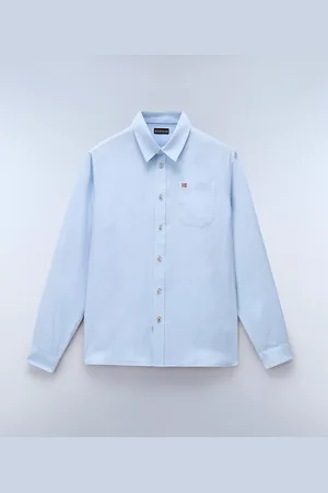 Napapijri Hombre Camisa De Manga Larga Linen - Talla 3XL