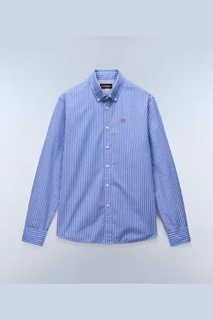 Napapijri Hombre Camisa De Manga Larga Terra - Talla 3XL