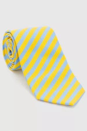 NUÑEZ DE ARENAS Corbatas y corbatín - Corbata ancha de rayas. amarillo única