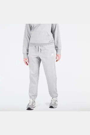New Balance Mujer Pantalones de running Essentials Stacked Logo French Terry, Algodón, Talla 2XL