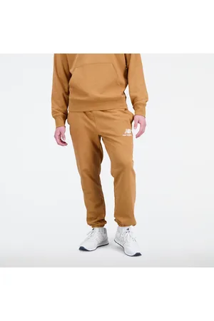 New Balance Hombre Pantalones de running Essentials Stacked Logo French Terry Sweatpant en , Vellón de algodón, Talla 2XL