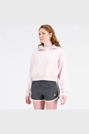 New Balance Mujer Athletics Remastered French Terry 1/4 Zip, Algodón, Talla 2XL