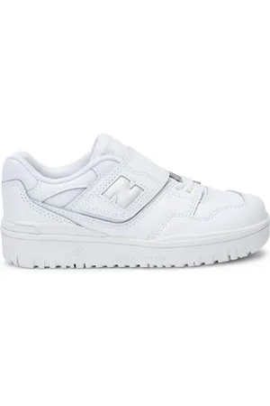 New Balance Niños 550 Bungee Lace with Top Strap en , Cuero, Talla 32.5