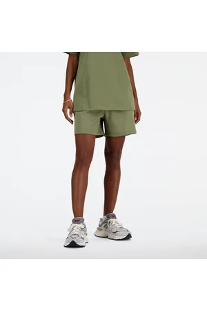 New Balance Mujer Athletics French Terry Short, Vellón de algodón, Talla L