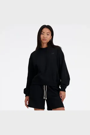 New Balance Mujer Athletics French Terry Crew en , Vellón de algodón, Talla L