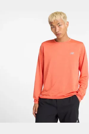 New Balance Hombre Athletics Long Sleeve, Poly Knit, Talla L