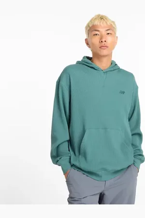 New Balance Hombre Waffle Knit Hoodie, Algodón, Talla 2XL