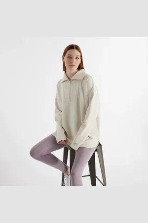 New Balance Mujer Tech Knit Oversized Half Zip en , Poly Knit, Talla L