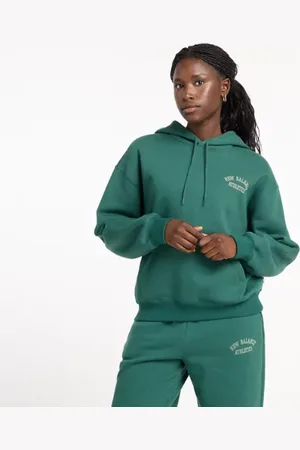 New Balance Mujer Graphic Fleece Hoodie, Poly Fleece, Talla L