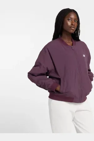 New Balance Mujer Graphic Woven Bomber Jacket en , Polywoven, Talla L
