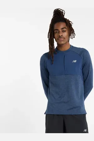 New Balance Hombre Heat Grid Crew en , Poly Knit, Talla S
