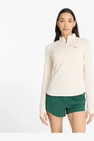 New Balance Mujer Athletics Heat Grid 1/2 Zip en , Poly Knit, Talla L
