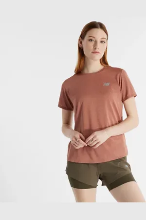 New Balance Mujer Athletics T-Shirt en , Poly Knit, Talla L