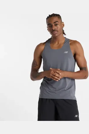 New Balance Hombre Race Day Tank, Poly Knit, Talla 2XL