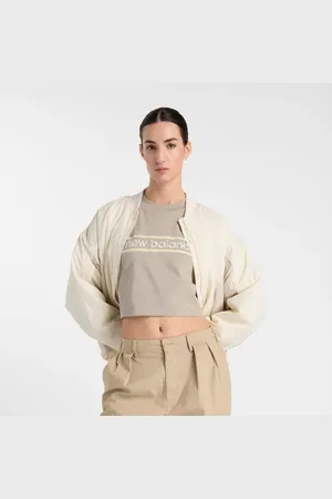 New Balance Mujer Athletics Linear Logo T-Shirt en , Algodón, Talla L