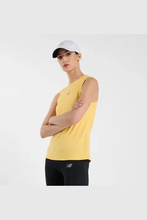 New Balance Mujer Jacquard Slim Tank en , Poly Knit, Talla M